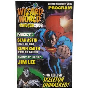 Wizard World Chicago 2003 Official Convention Program Superman Cover Jim Lee